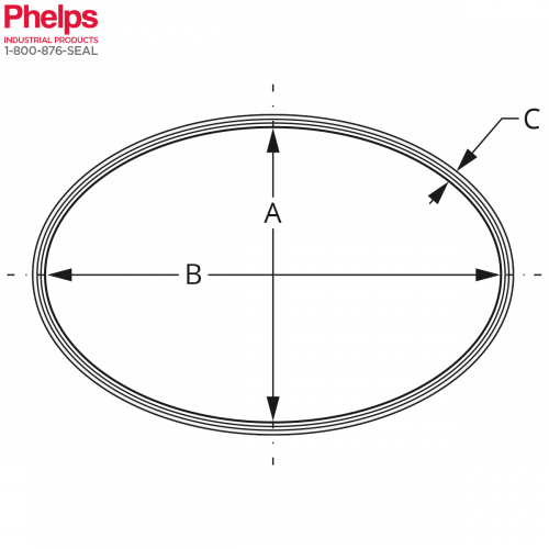 亚博体彩注册菲尔普斯螺旋缠绕垫片锅炉垫圈 - 椭圆形状
