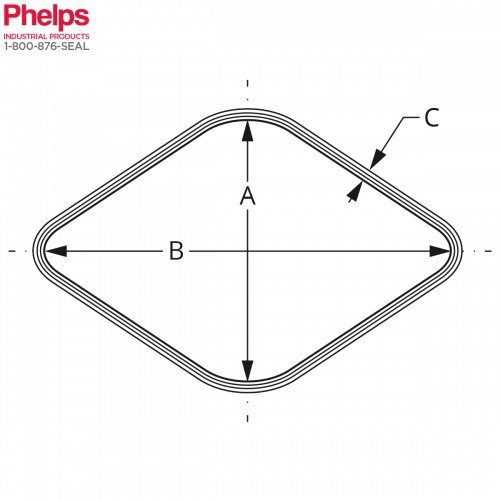 亚博体彩注册菲尔普斯螺旋缠绕垫片锅炉垫片 - 钻石形状