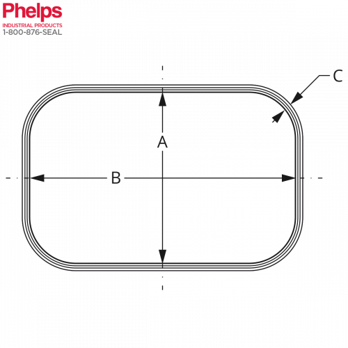 亚博体彩注册菲尔普斯螺旋缠绕垫片锅炉垫圈 - 矩形形状