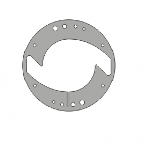 亚博体彩注册菲尔普斯风格1403 -自定义垫圈使用激光和射流切割