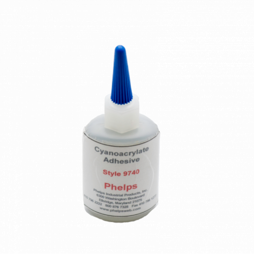 亚博体彩注册菲尔普斯风格9740 - RP 1000粘合剂，氰基丙烯酸酯粘合剂